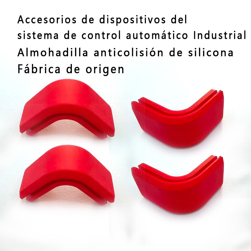 Accesorios del dispositivo del sistema de control automático industrial almohadilla anticolisión de silicona