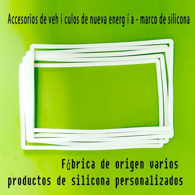 Nueva almohadilla térmica ignífuga de energía absorbe el marco de silicona blanca