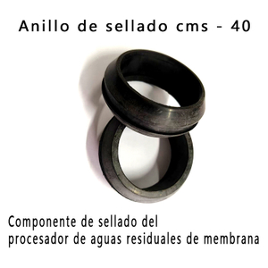 Anillo de sellado cms - 40, accesorio para procesador de aguas residuales de membrana