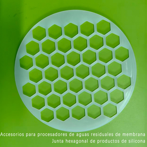 Junta hexagonal de accesorios para procesadores de aguas residuales de membrana