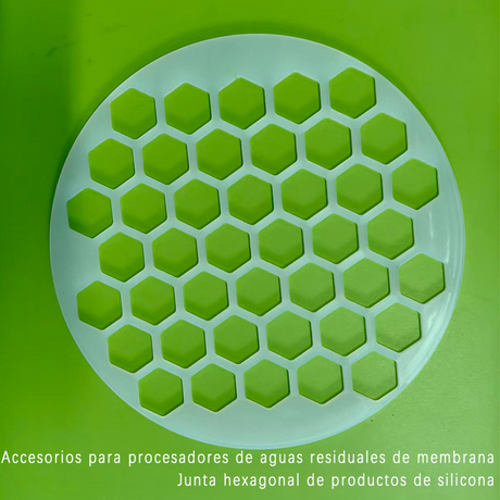 Junta hexagonal de accesorios para procesadores de aguas residuales de membrana