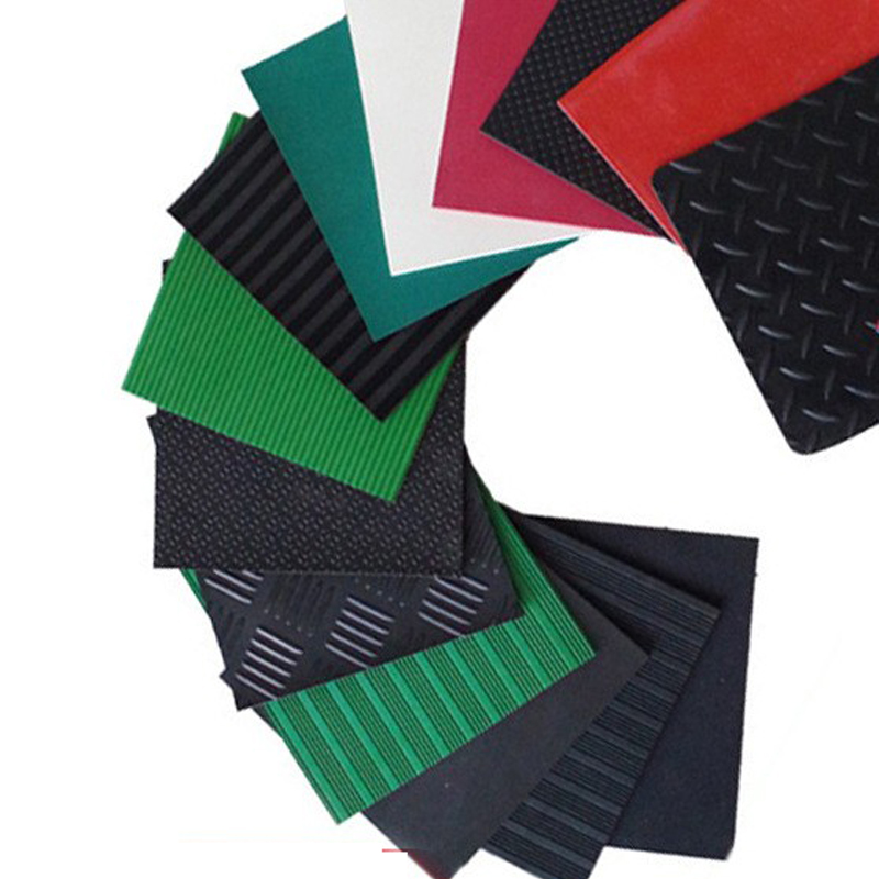 Placa de Goma antideslizante aislada para pavimentar el suelo, almohadilla de Goma antideslizante de amortiguación, hebilla redonda, rayas de hojas de sauce, placa de goma resistente al desgaste, vent