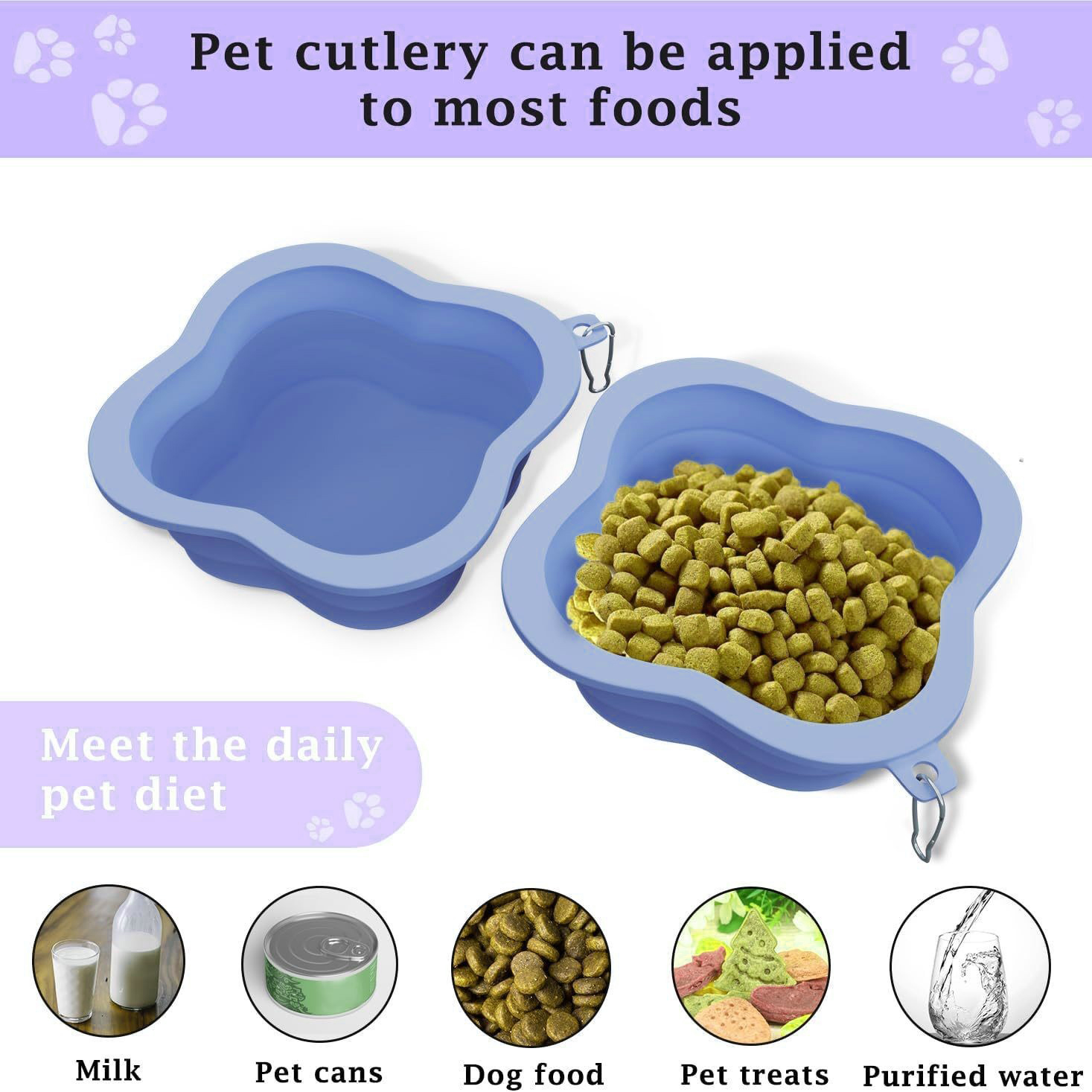 Taz&oacute;n de mascotas plegable