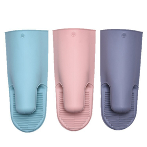 Horno de guantes de silicona aislamiento térmico horno de dos dedos 