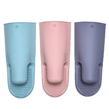 Horno de guantes de silicona aislamiento térmico horno de dos dedos 