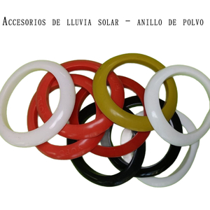Anillo de sellado solar silicona 58 anillo de polvo lluvia solar impermeable resistente a altas temperaturas 47 caucho de silicona resistente a la corrosión al por mayor