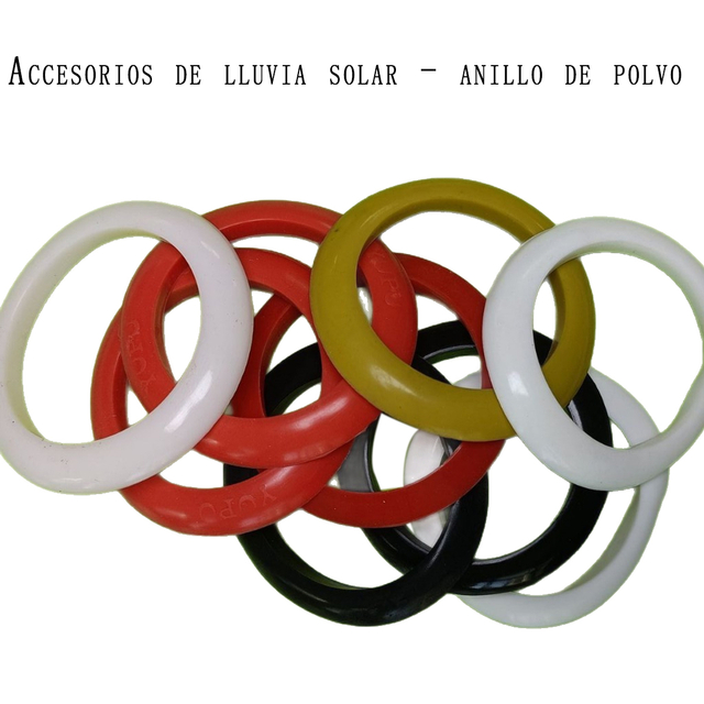 Anillo de sellado solar silicona 58 anillo de polvo lluvia solar impermeable resistente a altas temperaturas 47 caucho de silicona resistente a la corrosión al por mayor