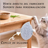El fabricante suministra directamente a Amazon las ventas calientes de gel de silicona para orejas de gato, cepillos para mascotas, gatos, cachorros, tiendas de mascotas para mascotas.