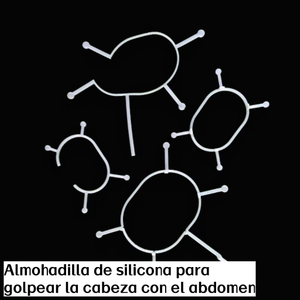 Almohadilla de silicona para uso abdominal operado con los dedos