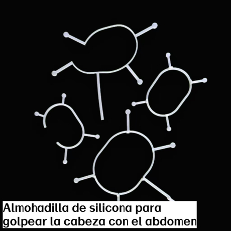 Almohadilla de silicona para uso abdominal operado con los dedos