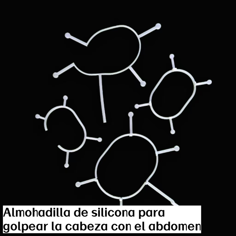 Almohadilla de silicona para uso abdominal operado con los dedos