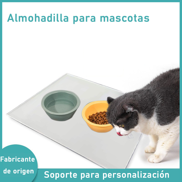 Pet Pehemat Dog y CatMat Silicone Cat Litter Mat de comidas Mat de gato Mat de gato Mat de mascota Mat de gato Mat