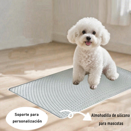 La alfombra de control de arena de silicona de gato mascota permite a las mascotas almacenar buenos hábitos de inodoro. El nuevo estilo del fabricante es resistente al desgaste.
