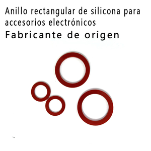 Anillo de sellado de accesorios eléctricos anillo rectangular de silicona