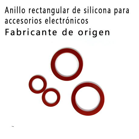 Anillo de sellado de accesorios eléctricos anillo rectangular de silicona
