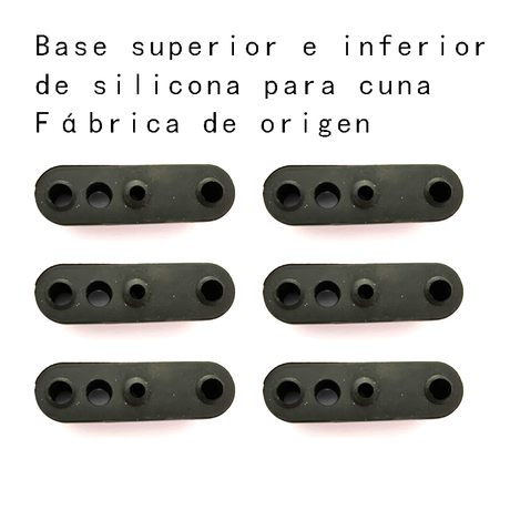 5.Las bases superiores e inferiores de silicona del cochecito de bebé tienen las características de alta elasticidad, antideslizante y resistente al desgaste, que pueden amortiguar las vibraciones.