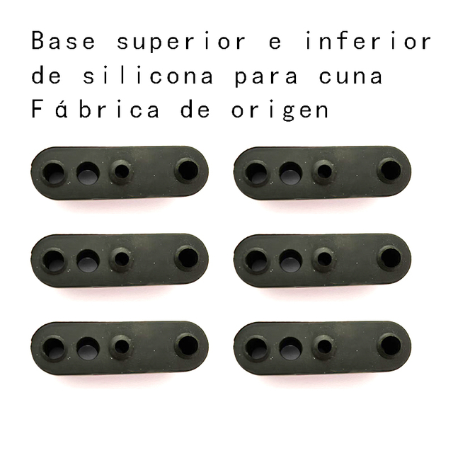 5.Las bases superiores e inferiores de silicona del cochecito de bebé tienen las características de alta elasticidad, antideslizante y resistente al desgaste, que pueden amortiguar las vibraciones.