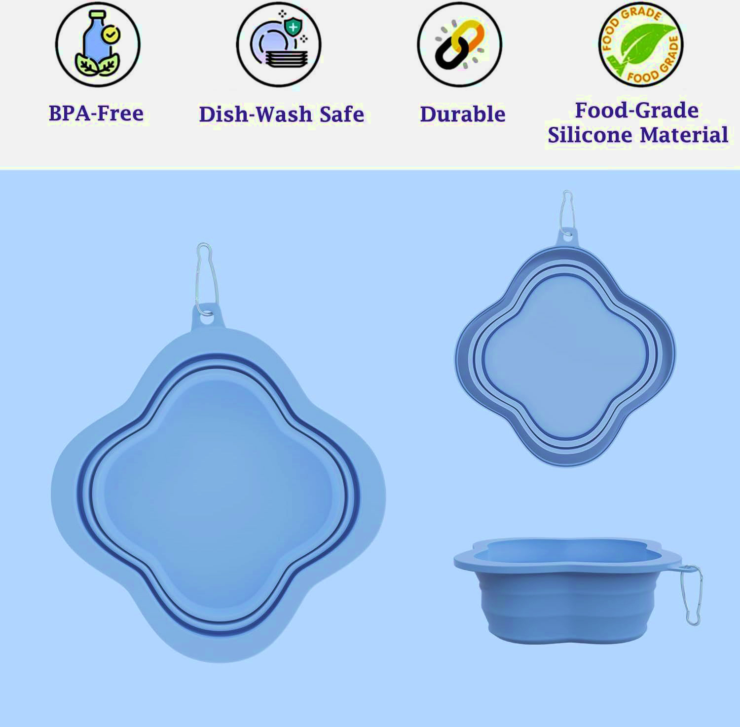 Taz&oacute;n de mascotas plegable