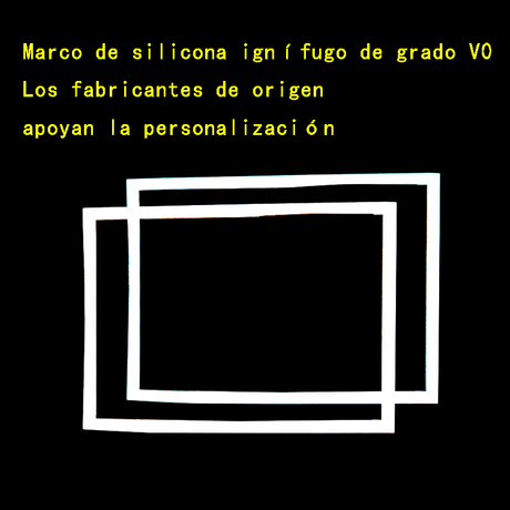 Marco de silicona ignífugo de grado V0 Los fabricantes de origen apoyan la personalización