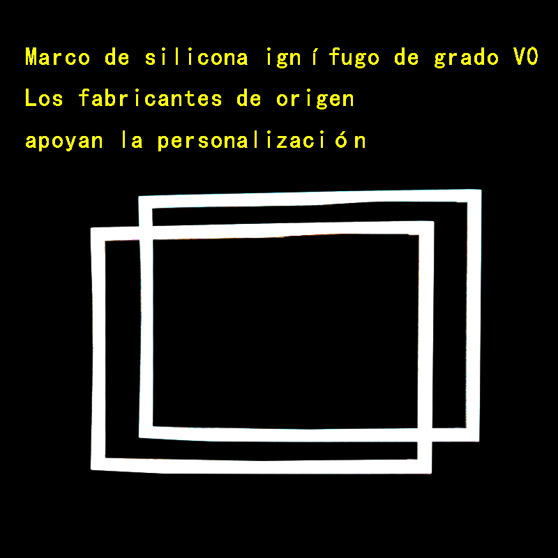 Marco de silicona ignífugo de grado V0 Los fabricantes de origen apoyan la personalización