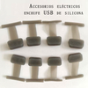 Accesorios eléctricos enchufe USB de silicona