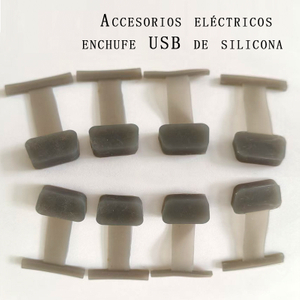 Accesorios eléctricos enchufe USB de silicona