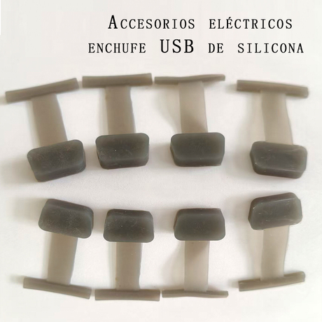 Accesorios eléctricos enchufe USB de silicona