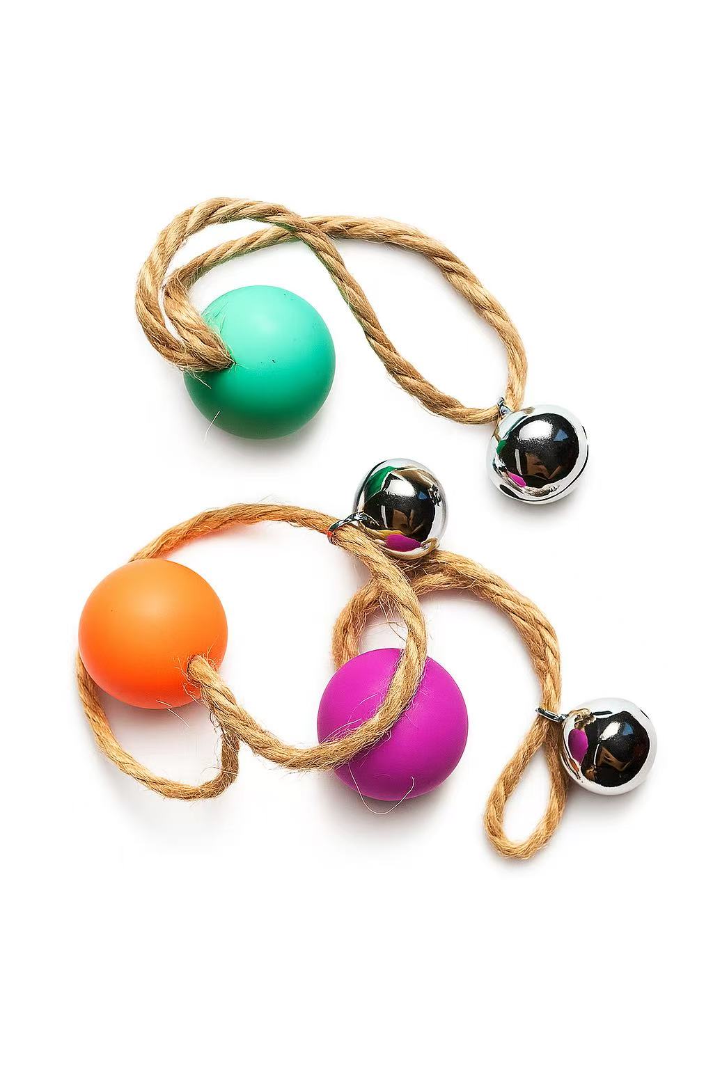 Juguetes Mayoristas Para Gatos Para Entretenerse Solos: Pelotas Elásticas Con Plumas Y Cascabeles, Así Como Cuerdas De Cáñamo, 神器 Interactivos Para Gatitos Para Aliviar El Aburrimiento