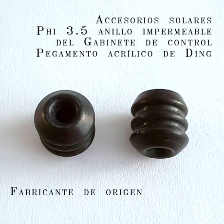 Accesorios solares Phi 3.5 fabricante de la fuente del anillo impermeable del Gabinete de control nbr