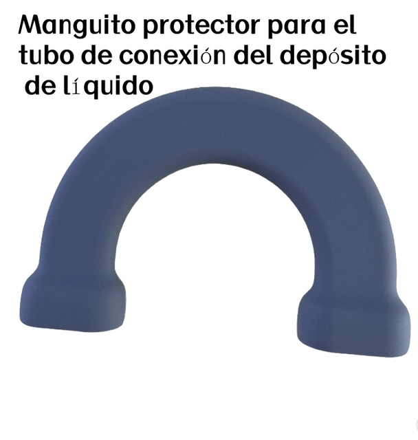 Manguito protector para el tubo de conexión del depósito de líquido
