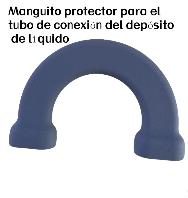 Manguito protector para el tubo de conexión del depósito de líquido