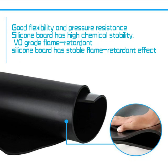 Placa de silicona ignífuga