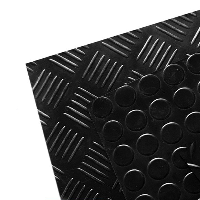 Placa de Goma antideslizante aislada para pavimentar el suelo, almohadilla de Goma antideslizante de amortiguación, hebilla redonda, rayas de hojas de sauce, placa de goma resistente al desgaste, vent