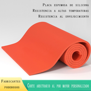 Tablero de espuma de silicona resistente a altas temperaturas de cabello recto de la fábrica, tablero de espuma de silicona de alta calidad, película de espuma roja