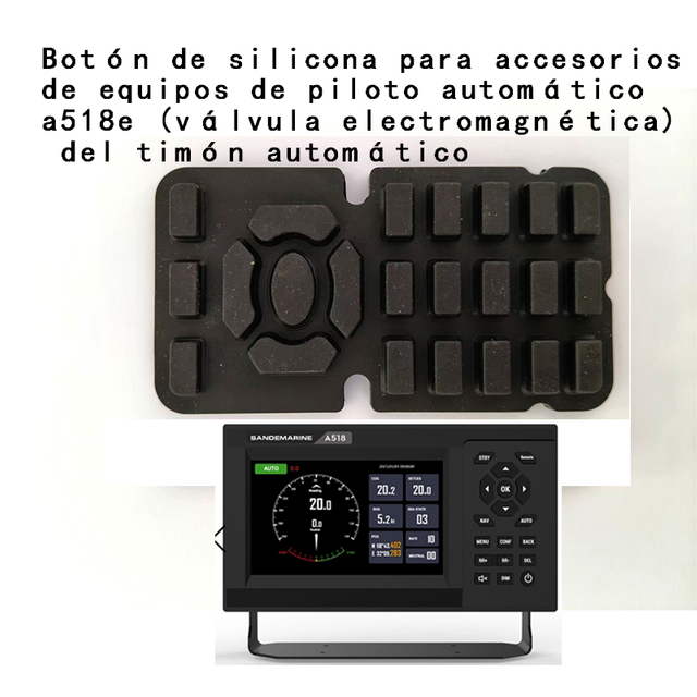 Botón de silicona para accesorios de equipos de piloto automático (válvula electromagnética) del timón automático